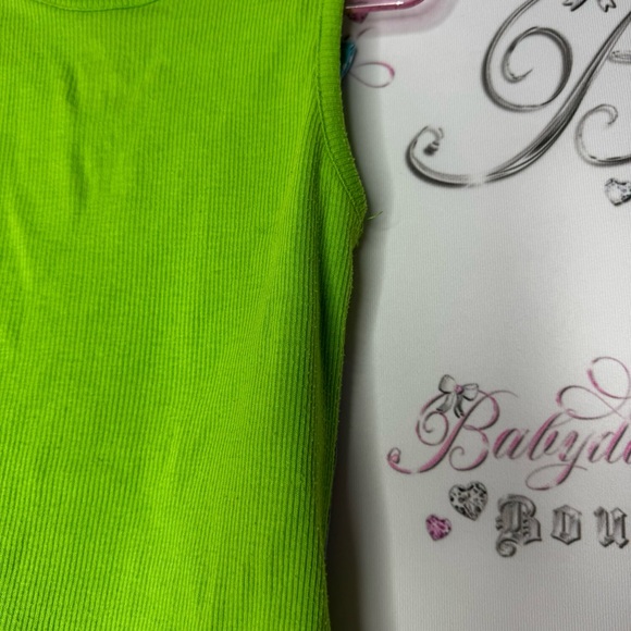 Disney tinkerbell tank top ruffle frill bottom sparkly decal fairy sweet y2k - Picture 9 of 9